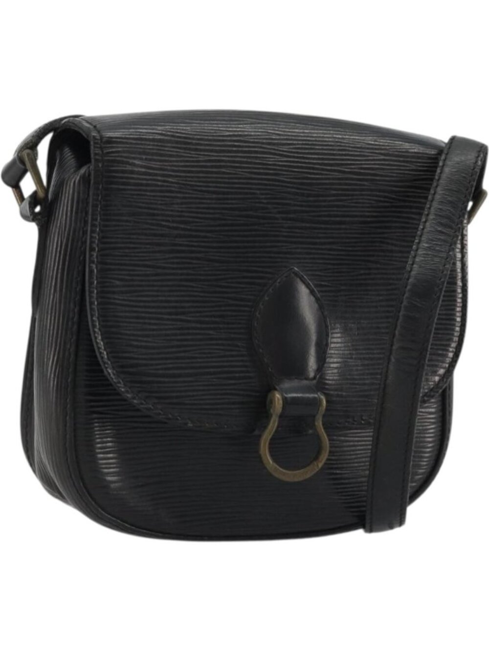 LOUIS VUITTON Epi Saint Cloud PM Shoulder Bag Black M52212